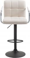 Barhocker Lucy V2 Stoff schwarz creme 