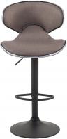 Barhocker Las Vegas V2 Stoff  schwarz taupe 