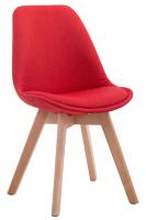 Besucherstuhl Borneo V2 Stoff natura (eiche) rot Besucherstuhl Borneo V2 Stoff natura (eiche) rot