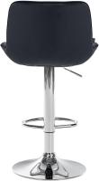 Barhocker Vonore Samt chrom schwarz Barhocker Vonore Samt chrom schwarz