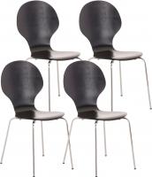 4er Set Besucherstuhl Diego schwarz 4er Set Besucherstuhl Diego schwarz