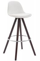 Barhocker Franklin Vollgepolstert Kunstleder Rund Cappuccino (eiche) weiß Barhocker Franklin Vollgepolstert Kunstleder Rund Cappuccino (eiche) weiß