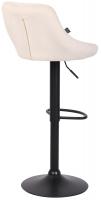 Barhocker Lazio Samt schwarz creme Barhocker Lazio Samt schwarz creme