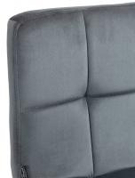 2er Set Barhocker Peru Samt chrom dunkelgrau 2er Set Barhocker Peru Samt chrom dunkelgrau