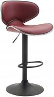 2er Set Barhocker Las Vegas V2 Kunstleder schwarz bordeauxrot 2er Set Barhocker Las Vegas V2 Kunstleder schwarz bordeauxrot