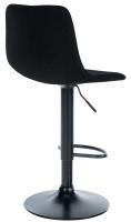 2er Set Barhocker Divo Stoff Schwarz schwarz 2er Set Barhocker Divo Stoff Schwarz schwarz