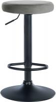 2er Set Barhocker Ponte Samt schwarz grau 2er Set Barhocker Ponte Samt schwarz grau