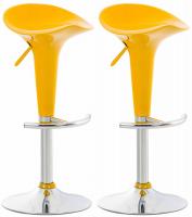 2er Set Barhocker Saddle gelb 2er Set Barhocker Saddle gelb