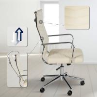 Bürostuhl Canby Kunstleder creme 