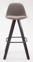 2er Set Barhocker Franklin Stoff Square cappuccino (eiche) taupe 2er Set Barhocker Franklin Stoff Square cappuccino (eiche) taupe