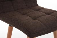 Barhocker Lincoln Stoff braun Barhocker Lincoln Stoff braun