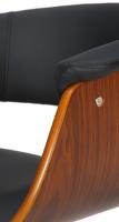 Barhocker Vestal Kunstleder walnuss/schwarz 