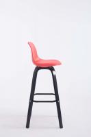 Barhocker Avika Kunstleder Schwarz rot Barhocker Avika Kunstleder Schwarz rot