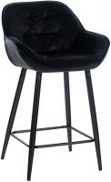 Barhocker Gibson 76 Samt schwarz Barhocker Gibson 76 Samt schwarz
