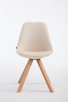 Besucherstuhl Laval Square natura (eiche) creme 