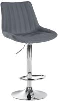 Barhocker Toni Stoff chrom grau Barhocker Toni Stoff chrom grau