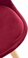 4er Set Stuhl Linares Samt bordeauxrot 4er Set Stuhl Linares Samt bordeauxrot
