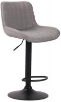 2er Set Barhocker Lentini Stoff schwarz grau 2er Set Barhocker Lentini Stoff schwarz grau