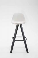 Barhocker Franklin Vollgepolstert Kunstleder Square Schwarz (eiche) weiß 