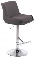 Barhocker Club Stoff dunkelgrau