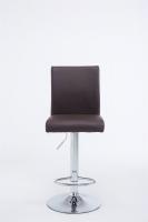 2er Set Barhocker Köln Kunstleder chrom braun 
