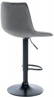 2er Set Barhocker Lex Samt Schwarz dunkelgrau 2er Set Barhocker Lex Samt Schwarz dunkelgrau