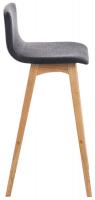 2er Set Barhocker Taunus Stoff Natura dunkelgrau 