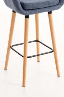2er Set Barhocker Grant Stoff blau 2er Set Barhocker Grant Stoff blau