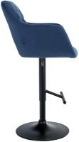 Barhocker Natoma Samt schwarz blau Barhocker Natoma Samt schwarz blau