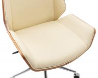 Bürostuhl Breda Kunstleder walnuss/creme Bürostuhl Breda Kunstleder walnuss/creme