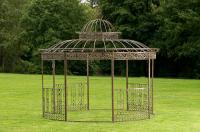 Luxus Pavillon Romantik rund 350 cm bronze Luxus Pavillon Romantik rund 350 cm bronze