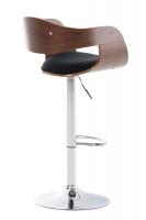 Barhocker Kingston Stoff walnuss/schwarz 