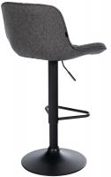Barhocker Kasson Stoff schwarz 