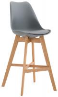 2er Set Barhocker Cannes Kunststoff natura grau 