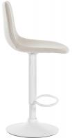 2er Set Barhocker Divo Stoff Weiß creme 2er Set Barhocker Divo Stoff Weiß creme