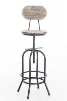 Barhocker Pino, Holz antik silber Barhocker Pino, Holz antik silber