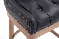Barhocker Lakewood Echtleder, Antik-hell schwarz Barhocker Lakewood Echtleder, Antik-hell schwarz
