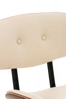 Barhocker Sarnia Kunstleder walnuss/creme 