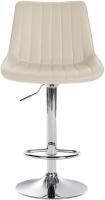 2er Set Barhocker Toni Kunstleder chrom creme 