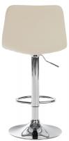 2er Set Barhocker Divo Kunstleder chrom creme 2er Set Barhocker Divo Kunstleder chrom creme