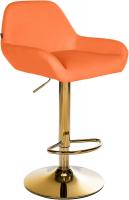 Barhocker Braga Gold Kunstleder orange Barhocker Braga Gold Kunstleder orange