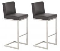 2er Set Barhocker Paros Kunstleder braun 2er Set Barhocker Paros Kunstleder braun