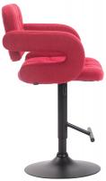 Barhocker Dublin STOFF schwarz rot Barhocker Dublin STOFF schwarz rot