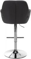 Barhocker Natoma Stoff chrom schwarz 