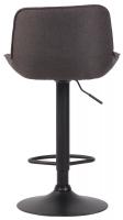 Barhocker Lentini Stoff schwarz dunkelgrau 