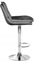 Barhocker Laurel Kunstleder chrom grau 