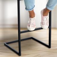 Barhocker Hopewell Kunstleder B schwarz 