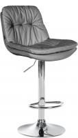 Barhocker Laurel Kunstleder chrom grau 