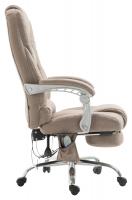 Bürostuhl Pacific Stoff mit Massagefunktion taupe Bürostuhl Pacific Stoff mit Massagefunktion taupe