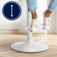 Barhocker Laurel Stoff weiß braun Barhocker Laurel Stoff weiß braun